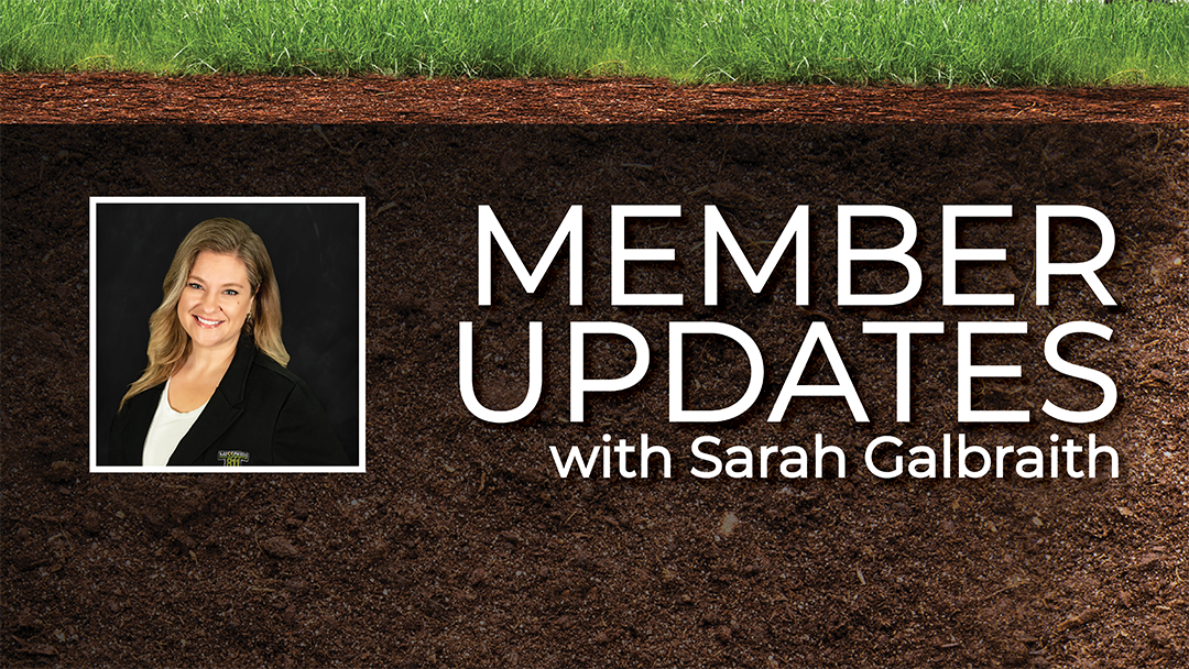 Member updates with Sarah Galbraith