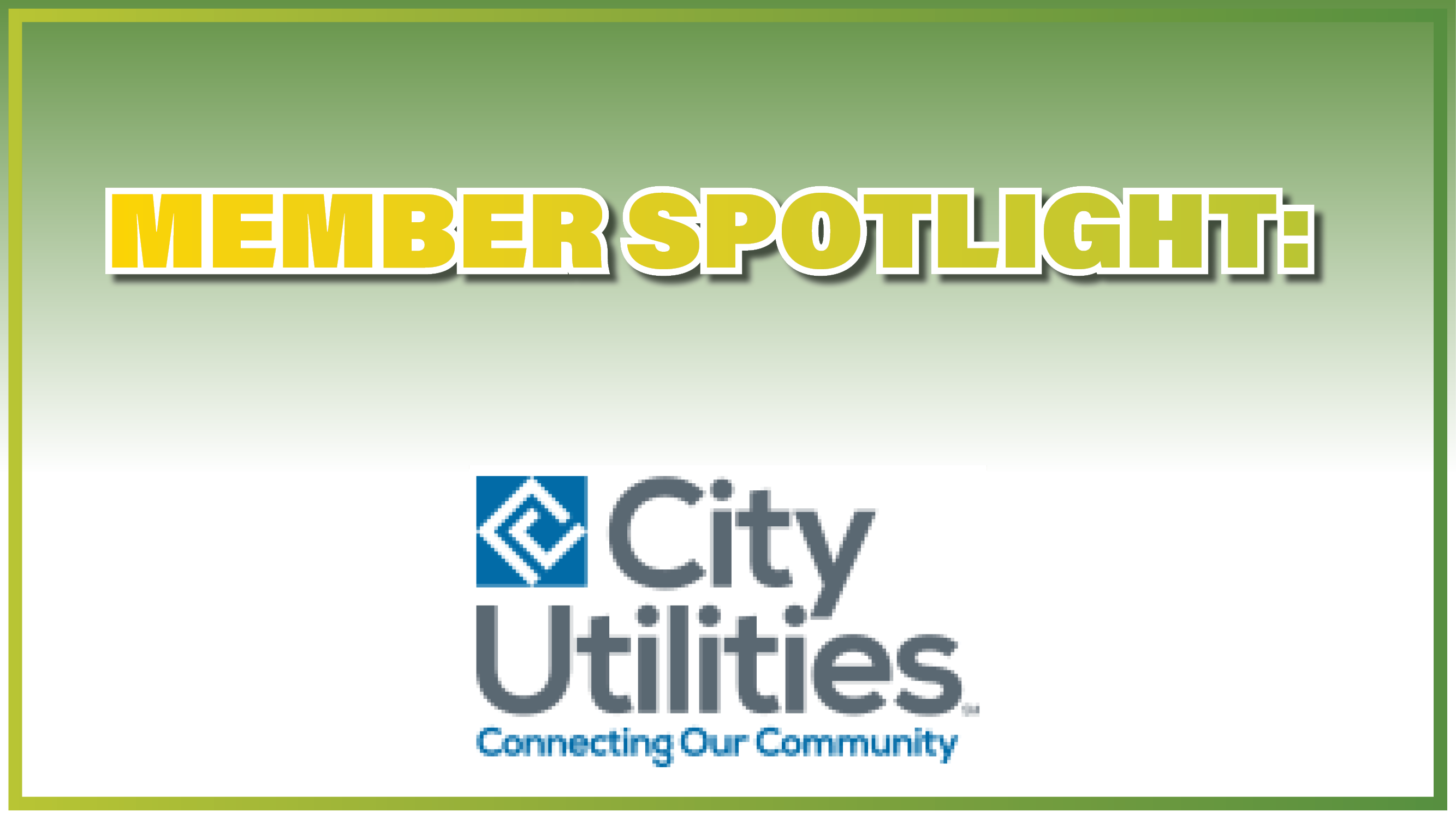 Member Spotlight: City Utilities Fiber Expansion Project